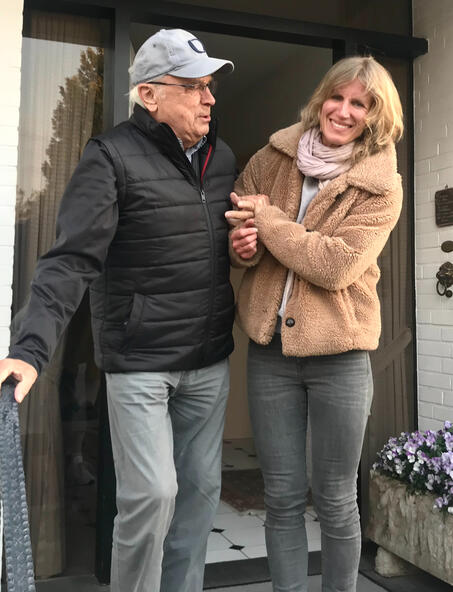 Katja Langner hilft auch Senioren mit Kraft und Ausdauer - Dasein für Sie im Alter